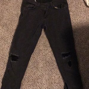 Rag and bone skinny destroyed jeans